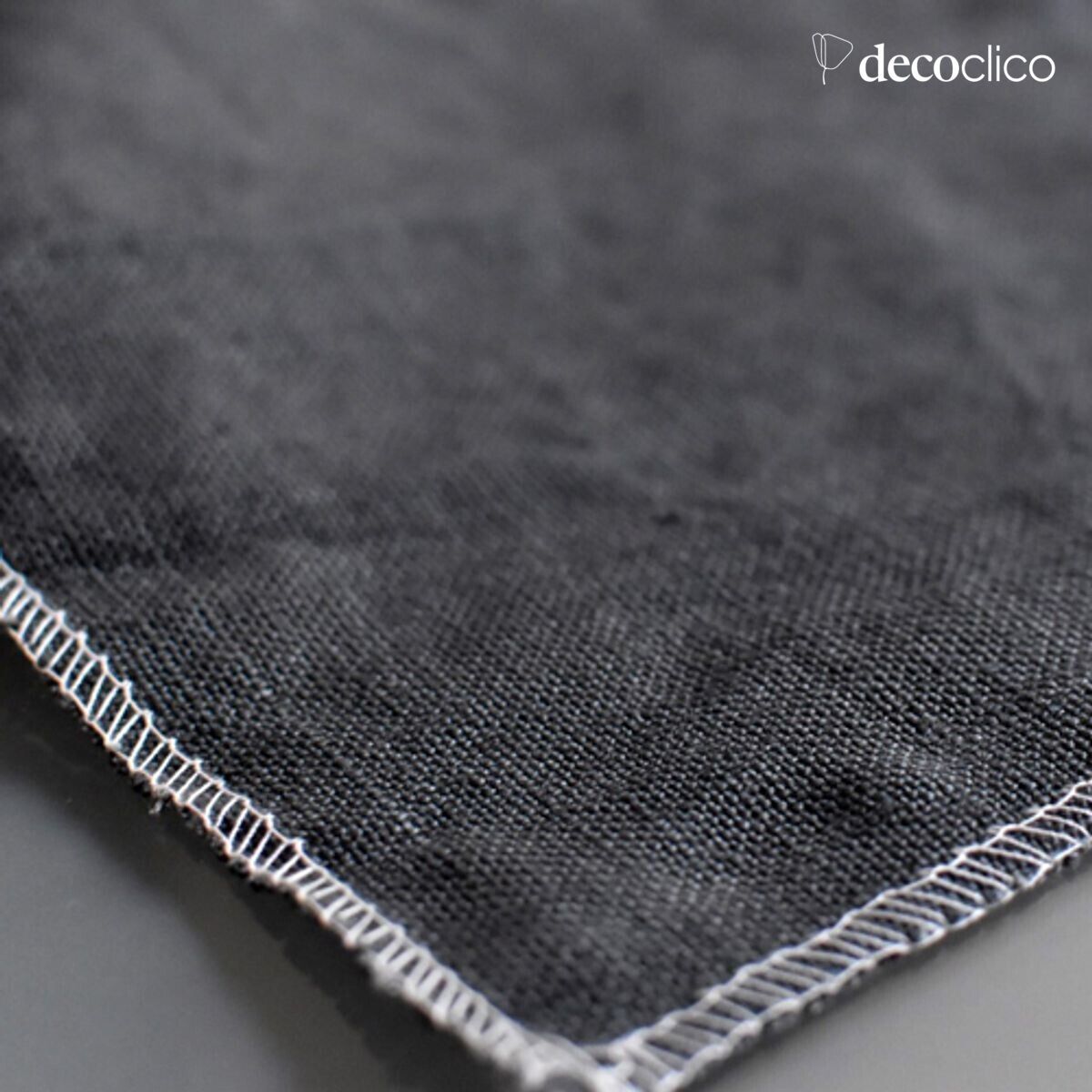 Divano sfoderabile in lino stropicciato Cap Breton ardesia - L 157