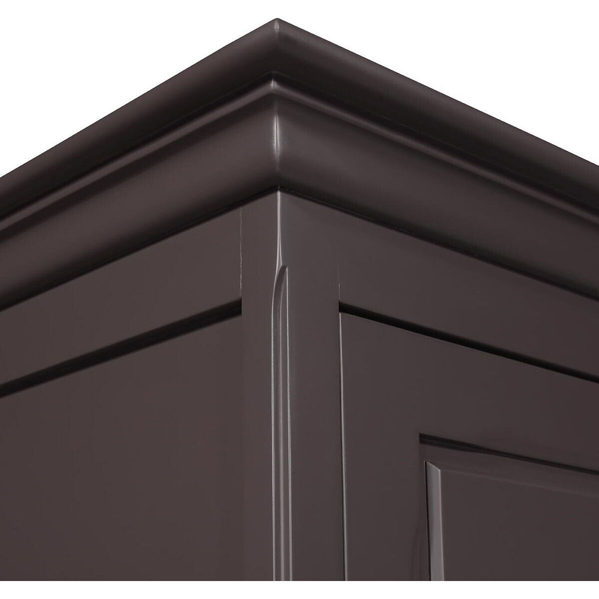 Dressmaker's cabinet, 1 door, dark gray maritime pine Léandre