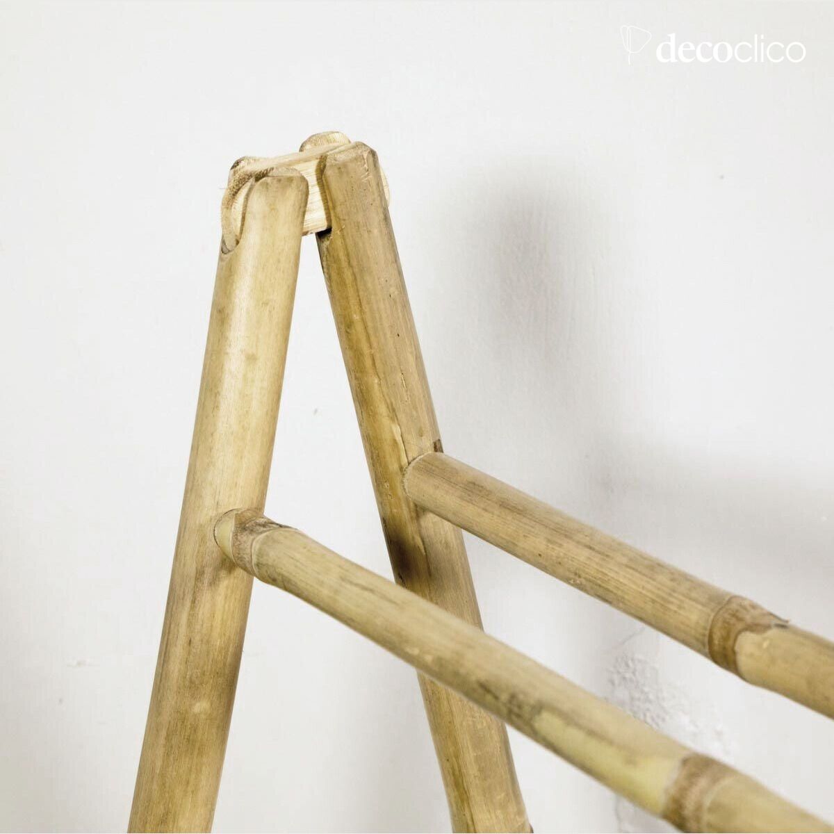 Escalera doble toallero de bambú natural Taman