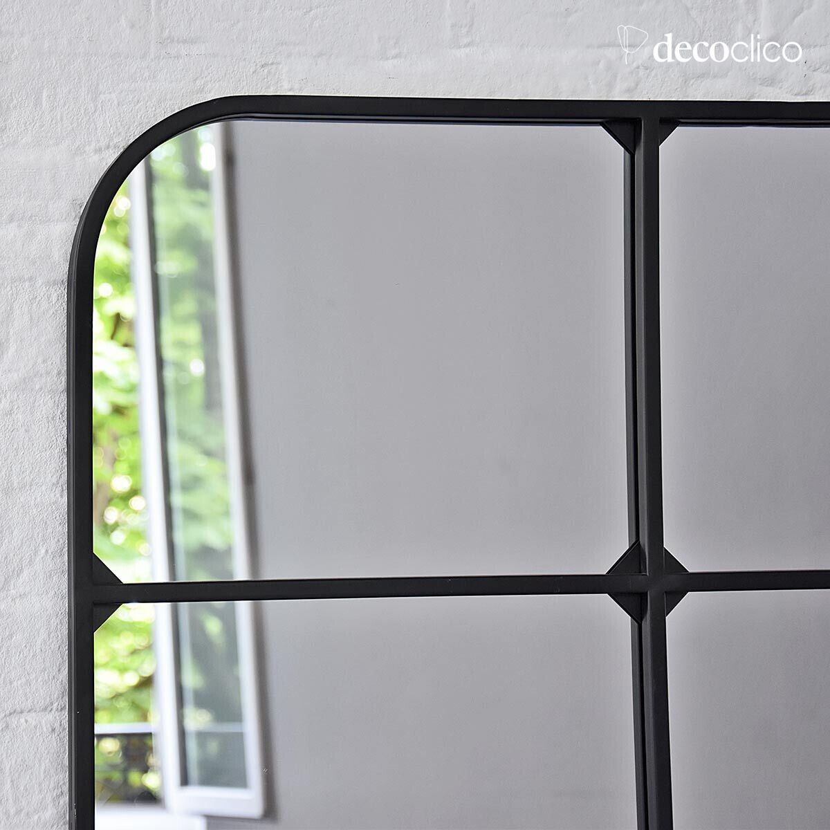 Espejo de ventana de metal negro 80 x 130 cm  Saïgon