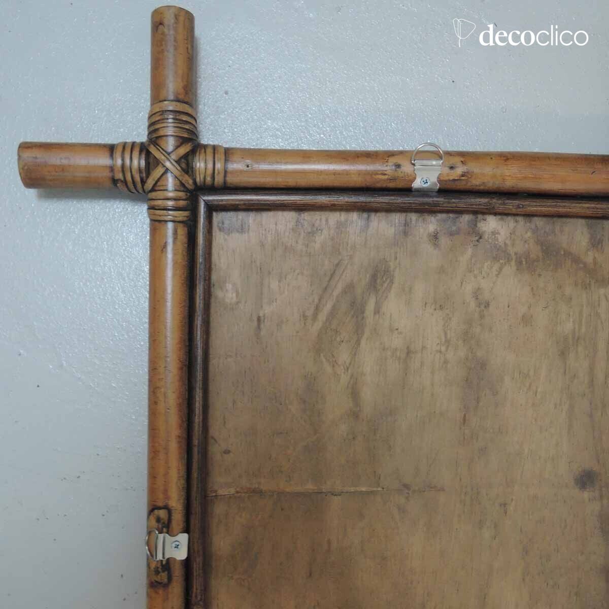 Espejo rectangular de ratán 79 x 59 cm  Marcel