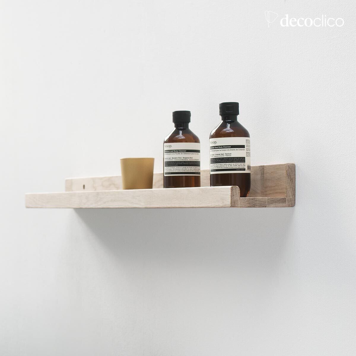 Estante para marcos de madera de roble natural FSC 80 cm Mood