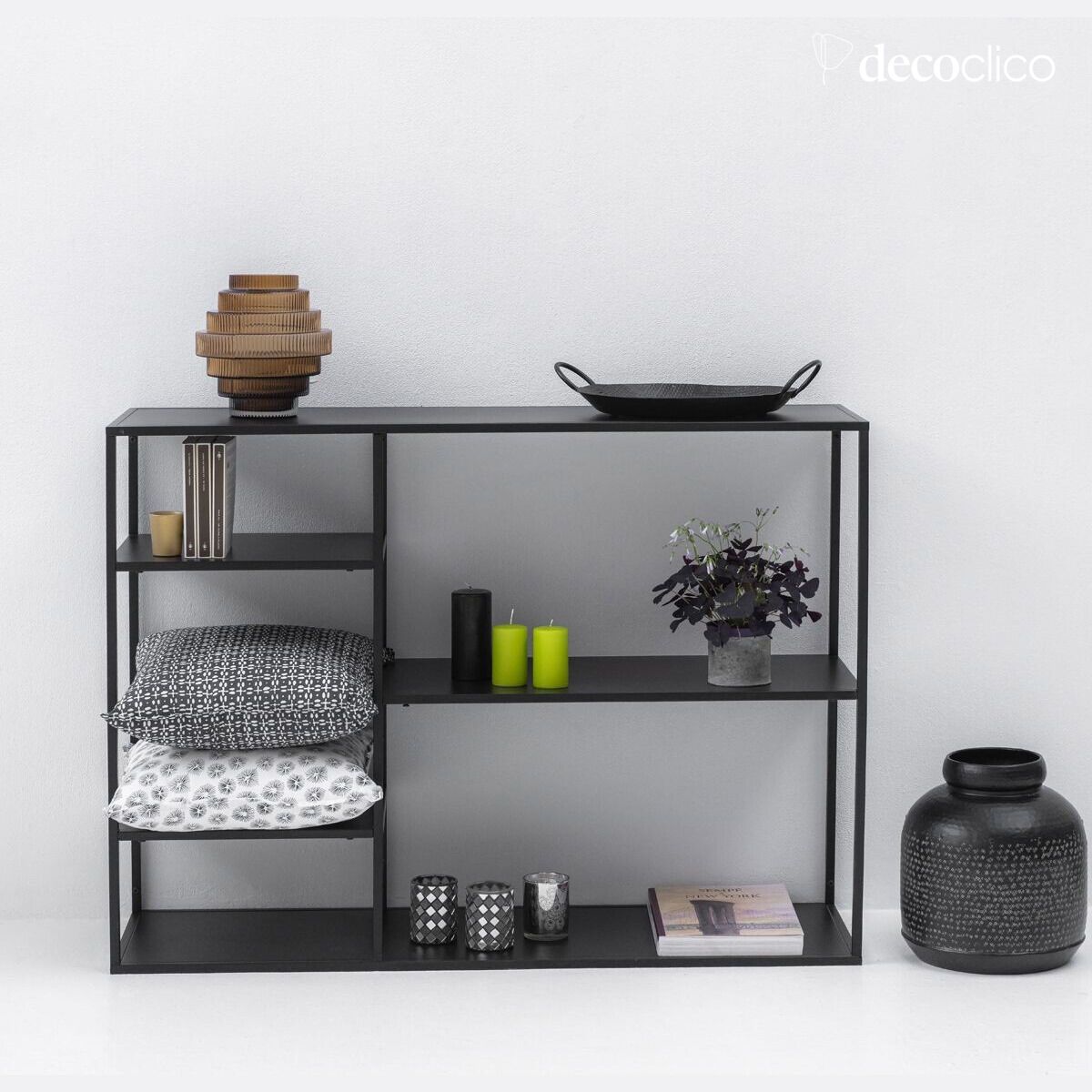 Estantería de metal negro para colocar en la pared Bricklane