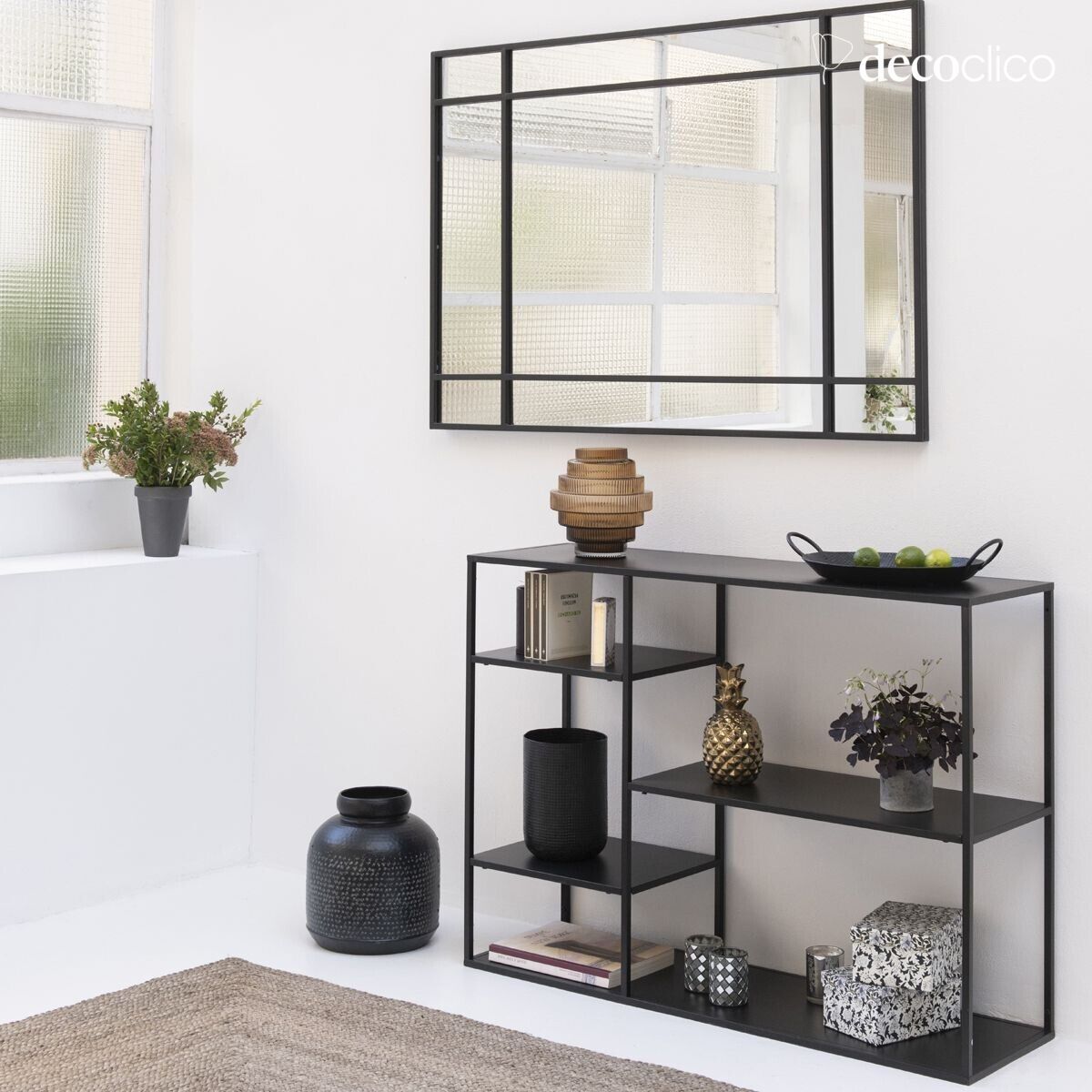 Estantería de metal negro para colocar en la pared Bricklane