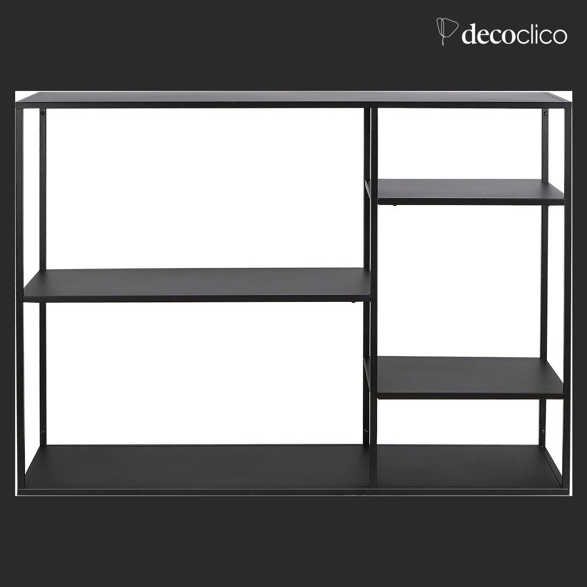 Estantería de metal negro para colocar en la pared Bricklane