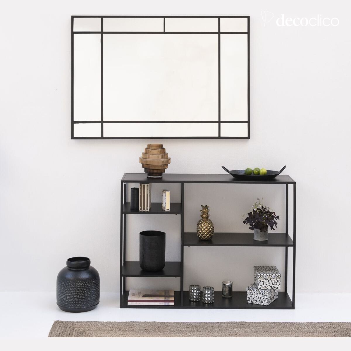 Estantería de metal negro para colocar en la pared Bricklane