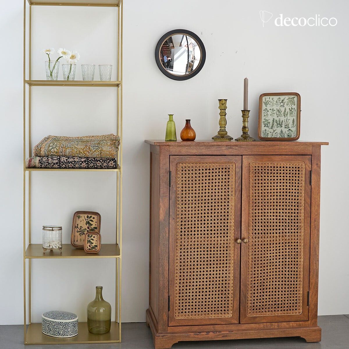 Etagère colonne en métal finition antique 180 cm Douglas