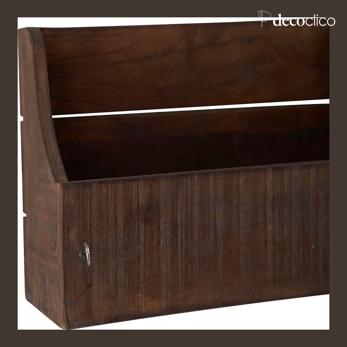 Etagère murale double compartiment en bois recyclé Pamir