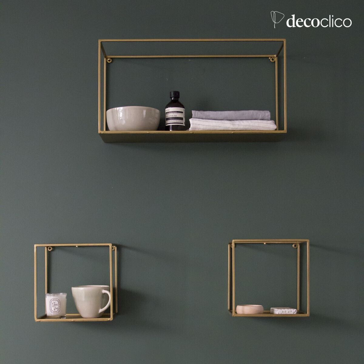 Etagère murale en métal filaire (lot de 3) Uptown