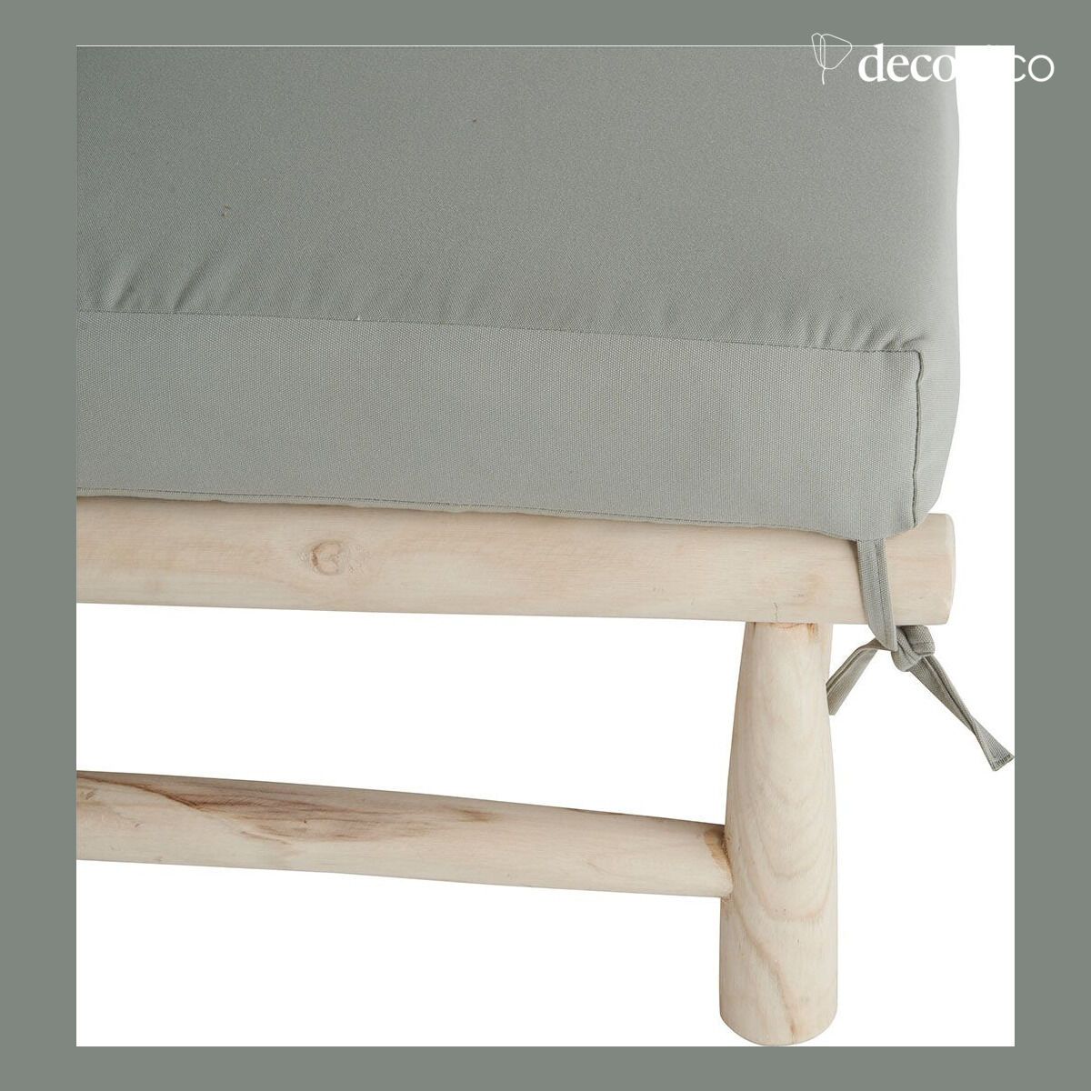 Fauteuil bas lounge en bois de teck Pepper