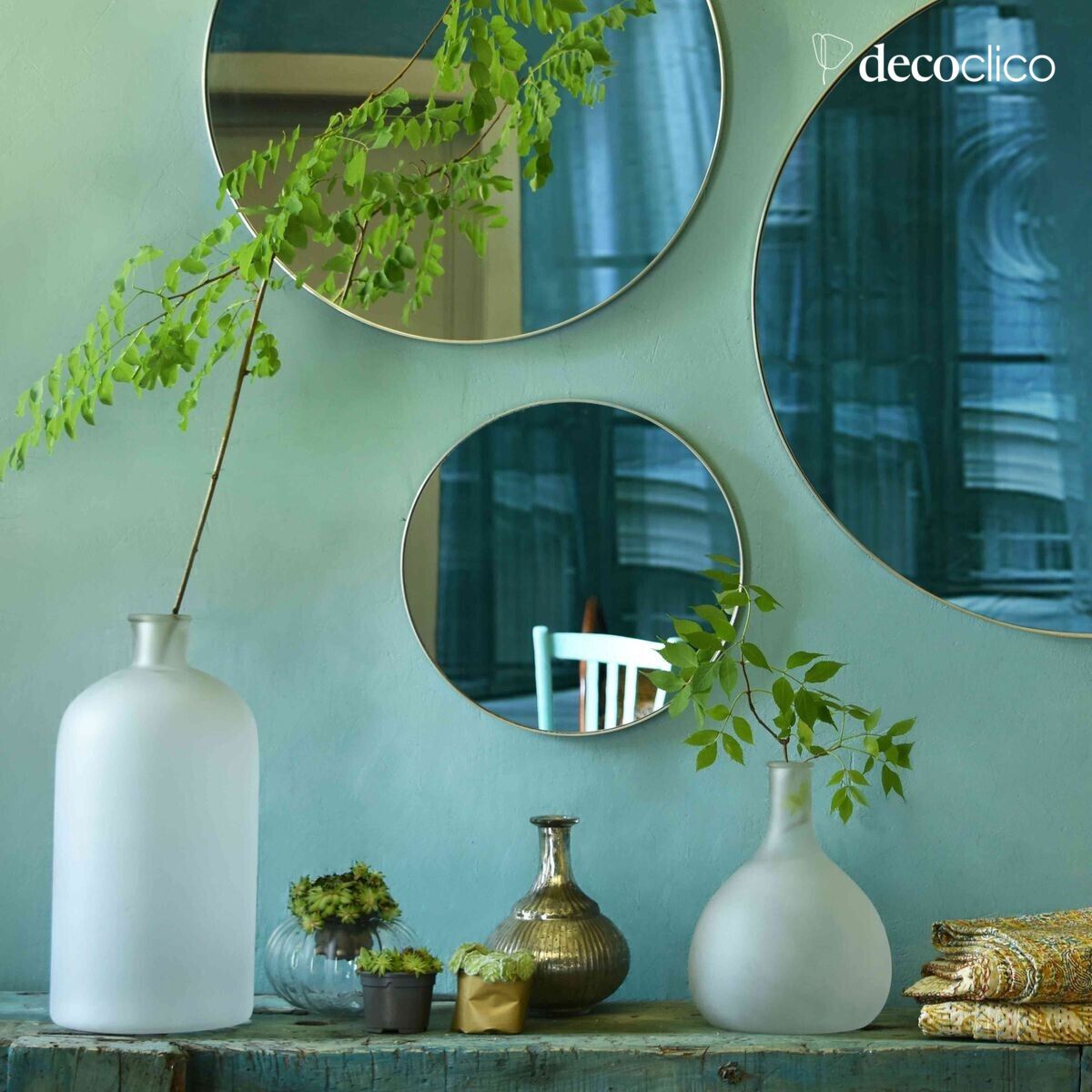 Flesvormige matglazen karaf 46 x 20 cm Soline