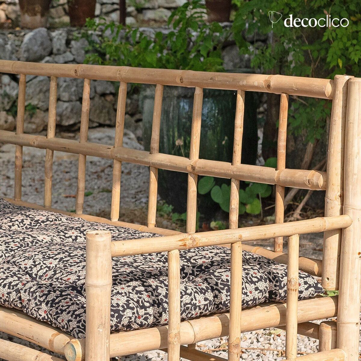 Futon matelas de sol en coton block print dominante charbon Pamir