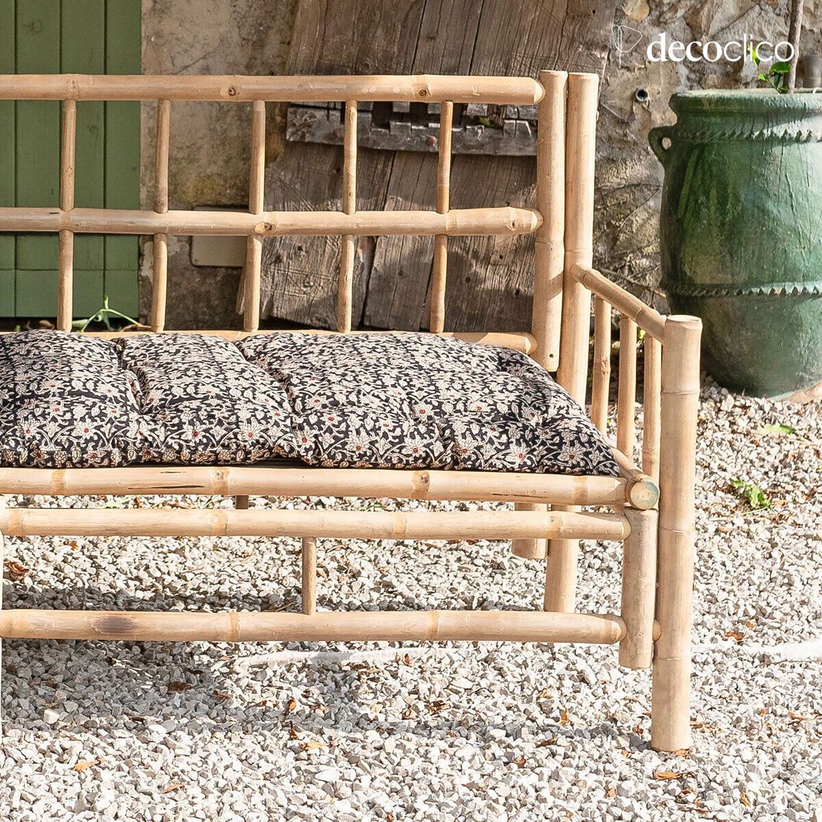 Futon materasso da pavimento in cotone block print dominante antracite Pamir