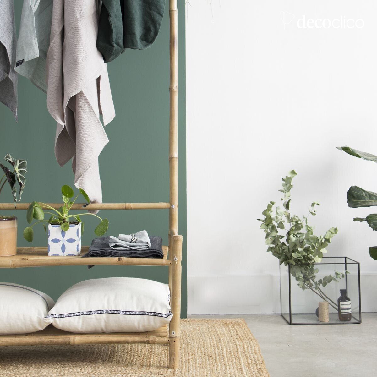 Garderobe-entree van natuurlijk bamboe Taman