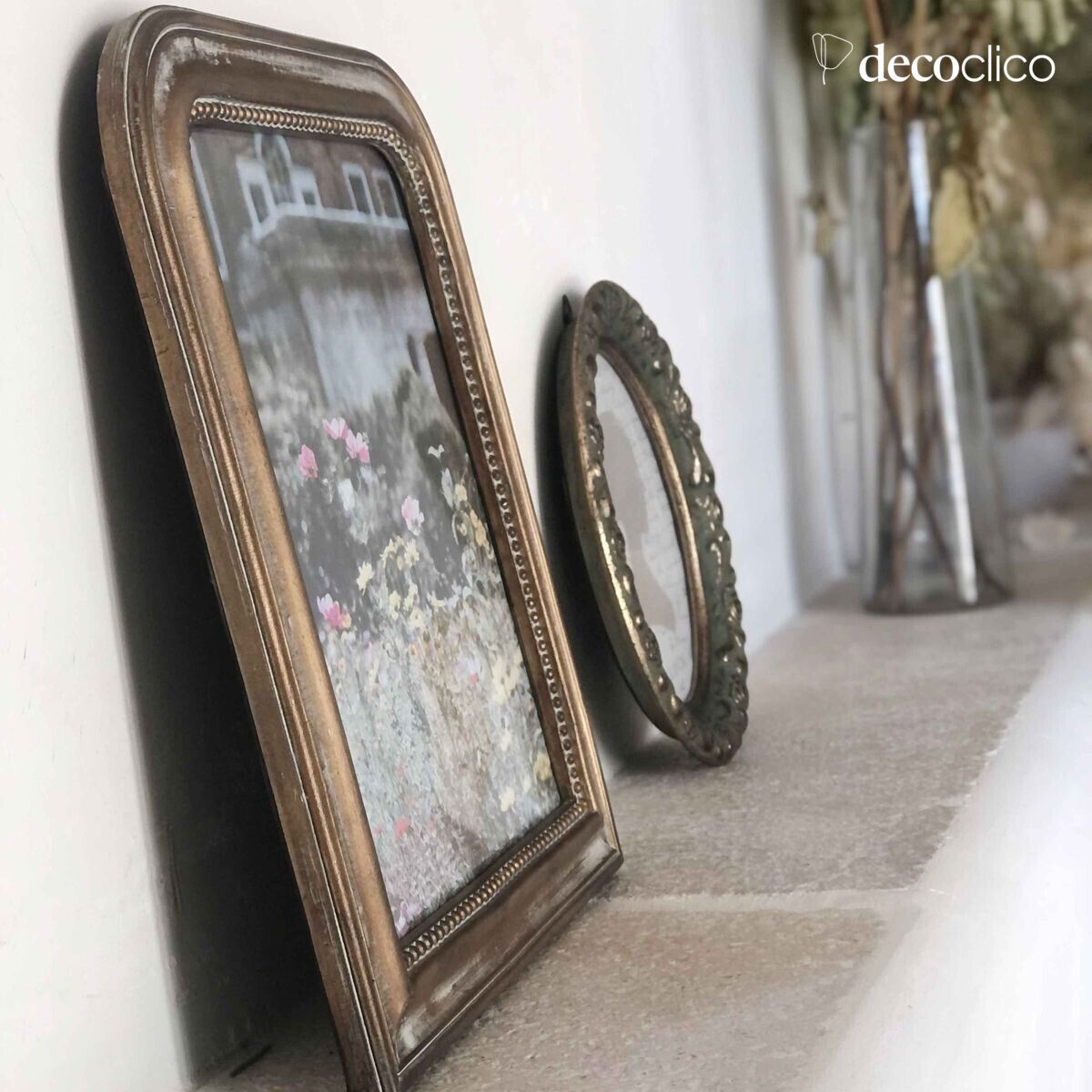 Gilded trumeau-style photo frame 31 x 26 cm Manderley