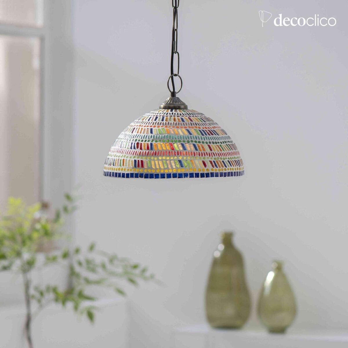 Glass mosaic dome suspension - multicolored Bangalore