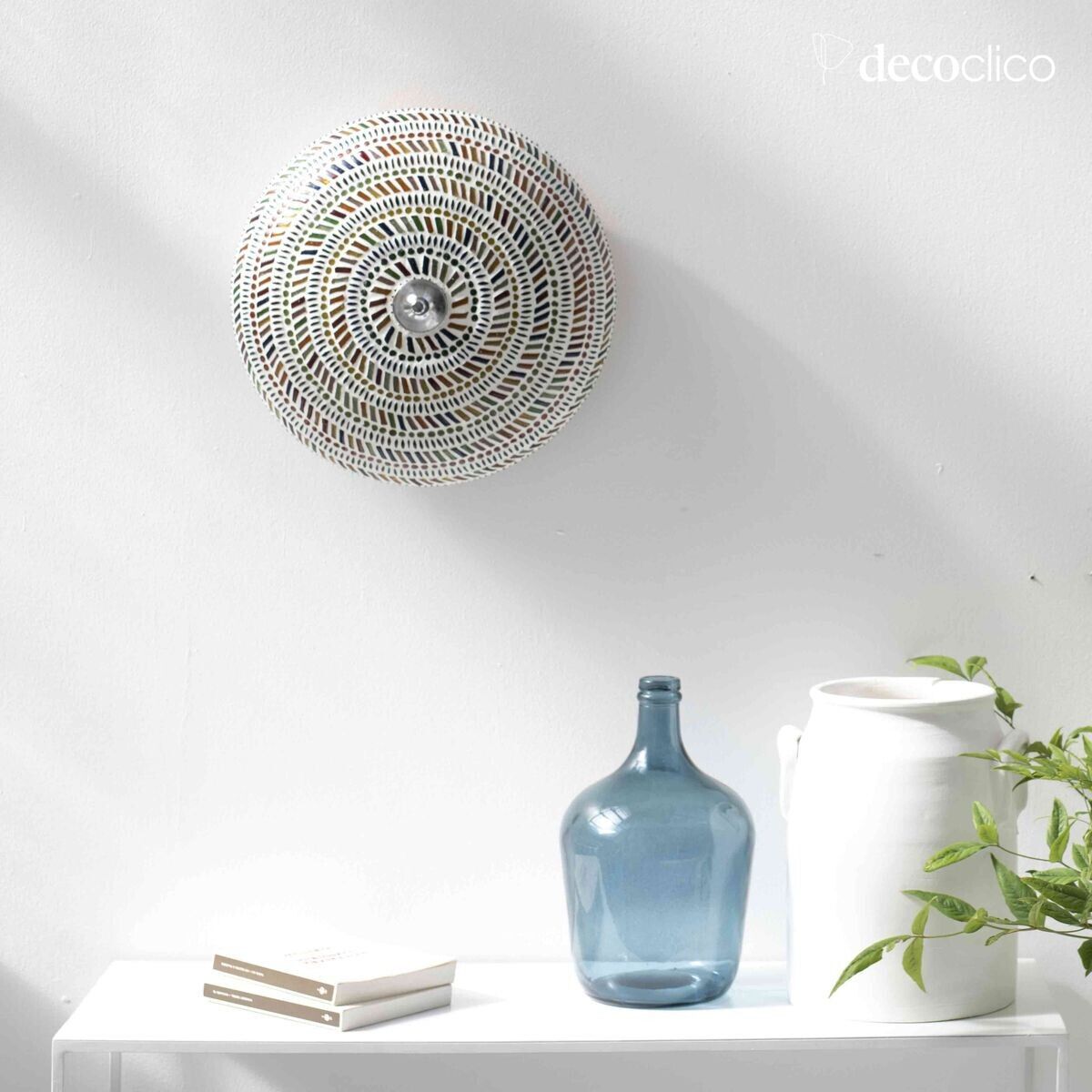 Glazen mozaïek wand- of plafondlamp - veelkleurig Bangalore