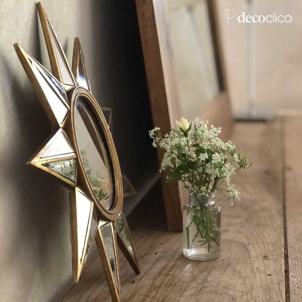Gold star mirror 34 cm  Manderley