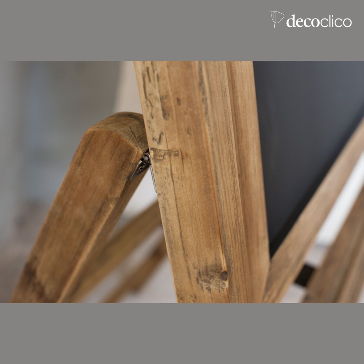 Grand tableau noir en bois Léon