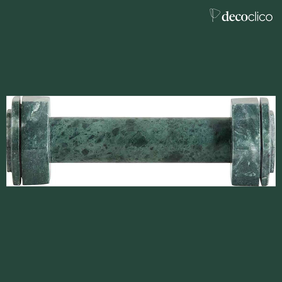 Green marble dumbbell paperweight Hvar