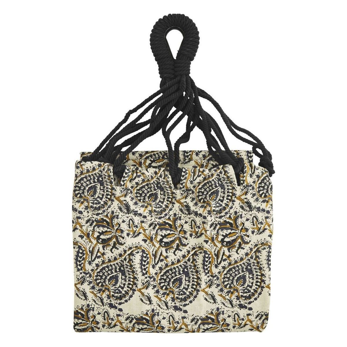 Hammac en coton imprimé Blockprint Beige Madam Stoltz