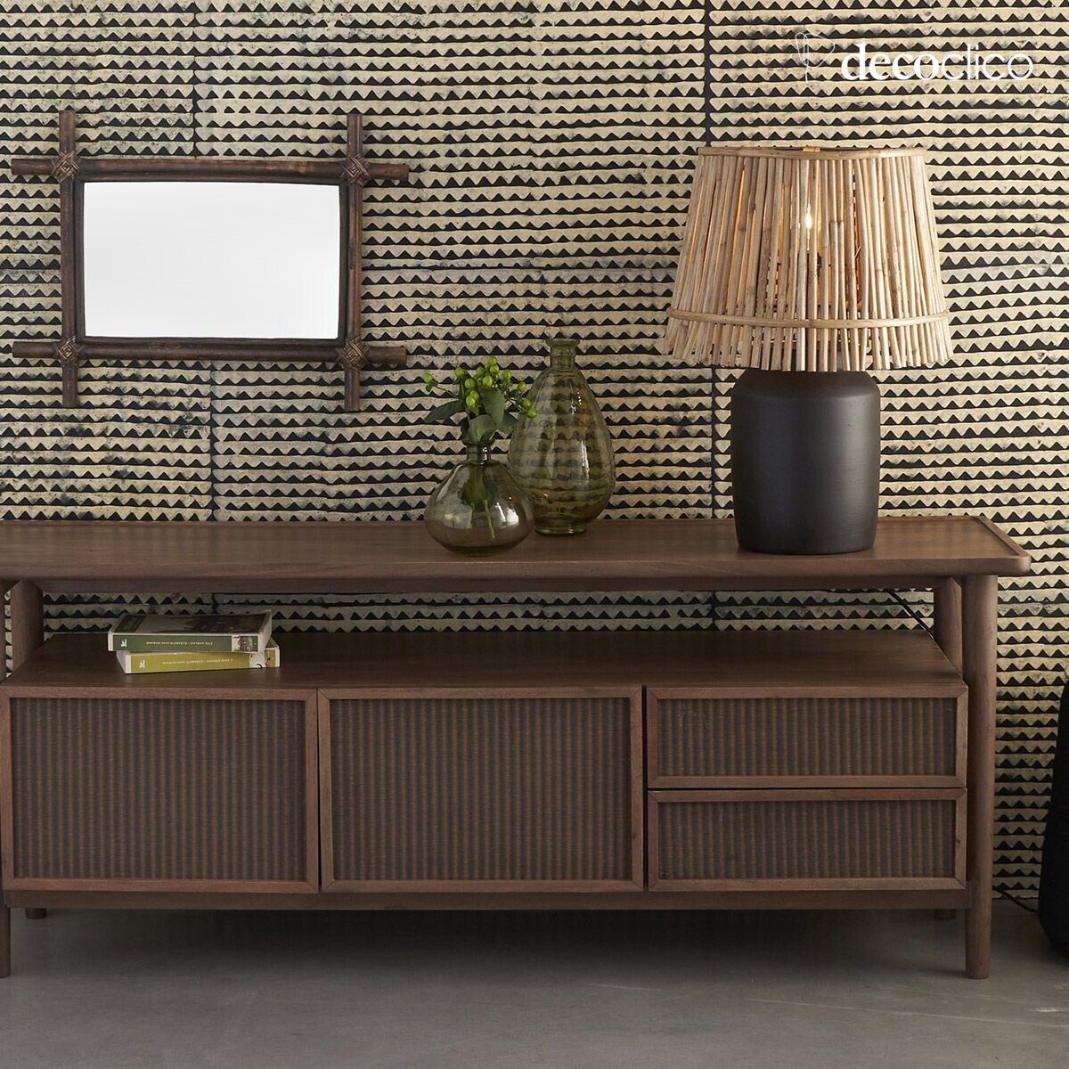 Handgemaakte chocolade terracotta lampenvoet Alma