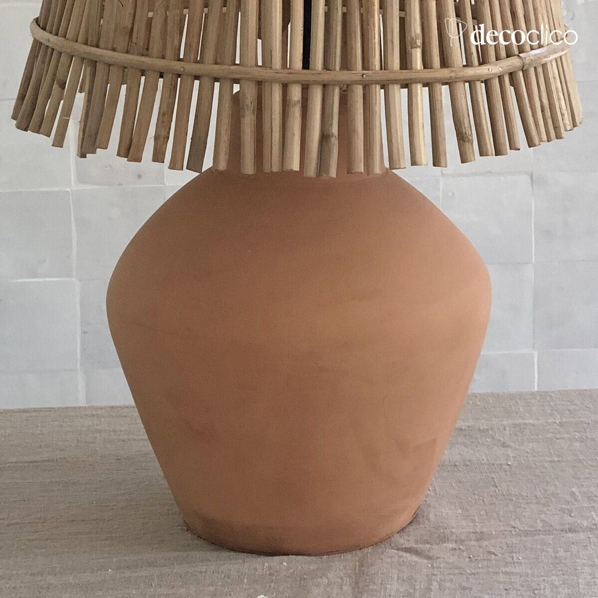 Handmade Alma terracotta lamp base