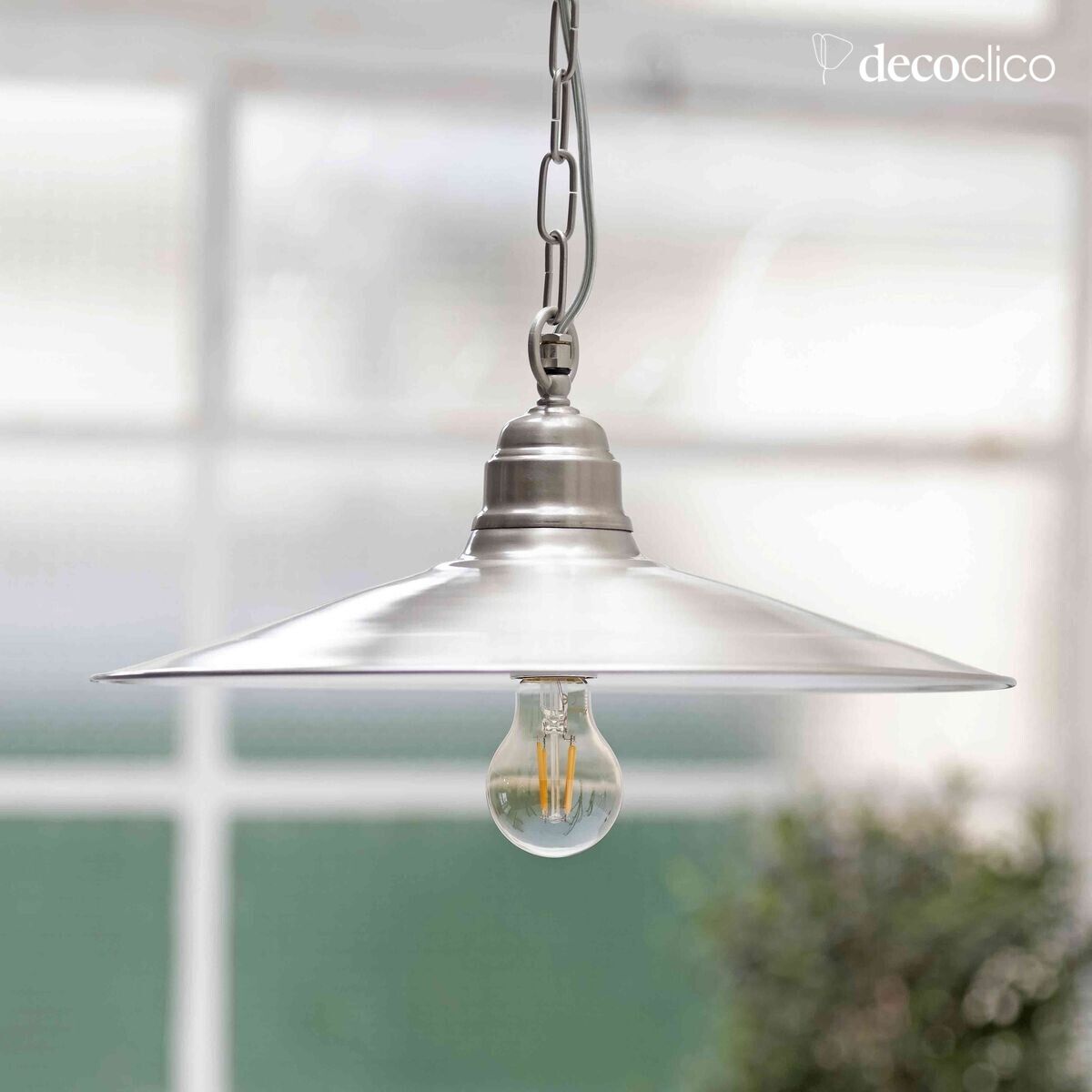 Hanglamp in mat nikkel Egee