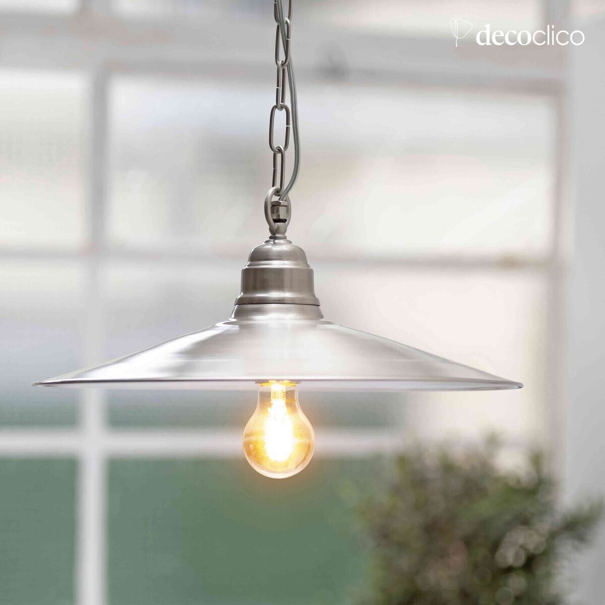 Hanglamp in mat nikkel Egee