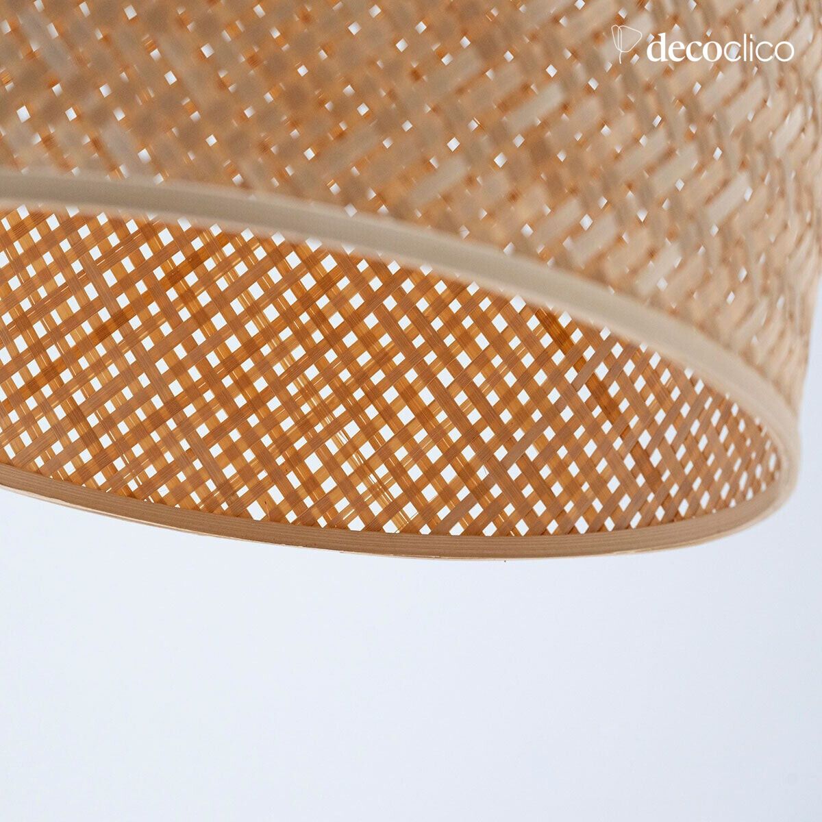 Hanglamp van natuurlijk bamboe (niet-geëlektrificeerd), handgemaakt