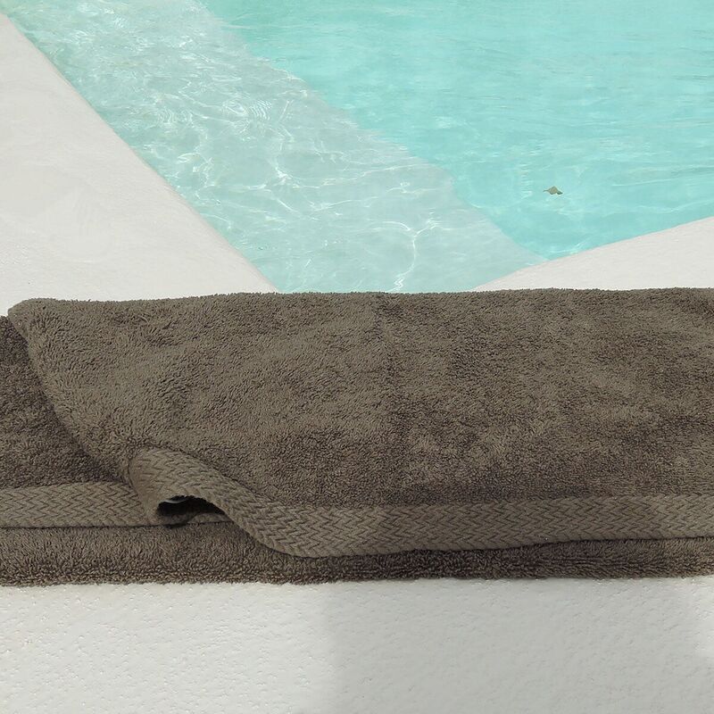 Katoenen badstof handdoek aarde 50x100 cm