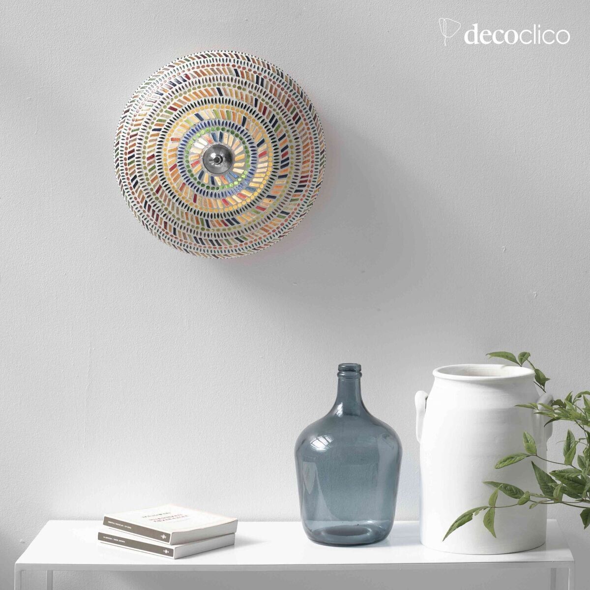 Lampada da parete o da soffitto in mosaico di vetro - multicolore Bangalore