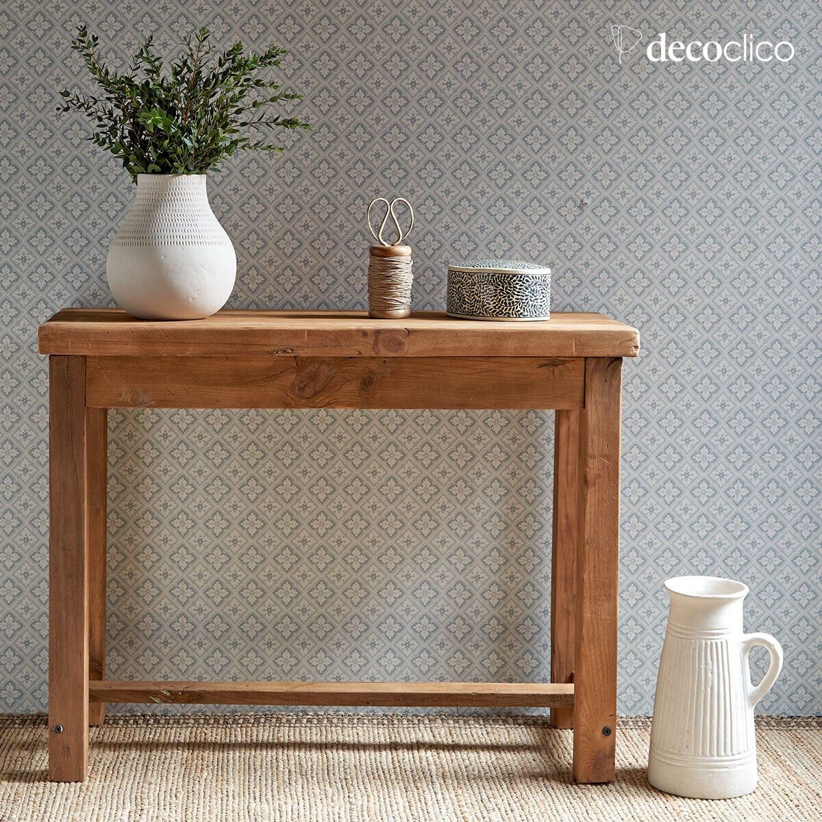 Light recycled wood console Vermont