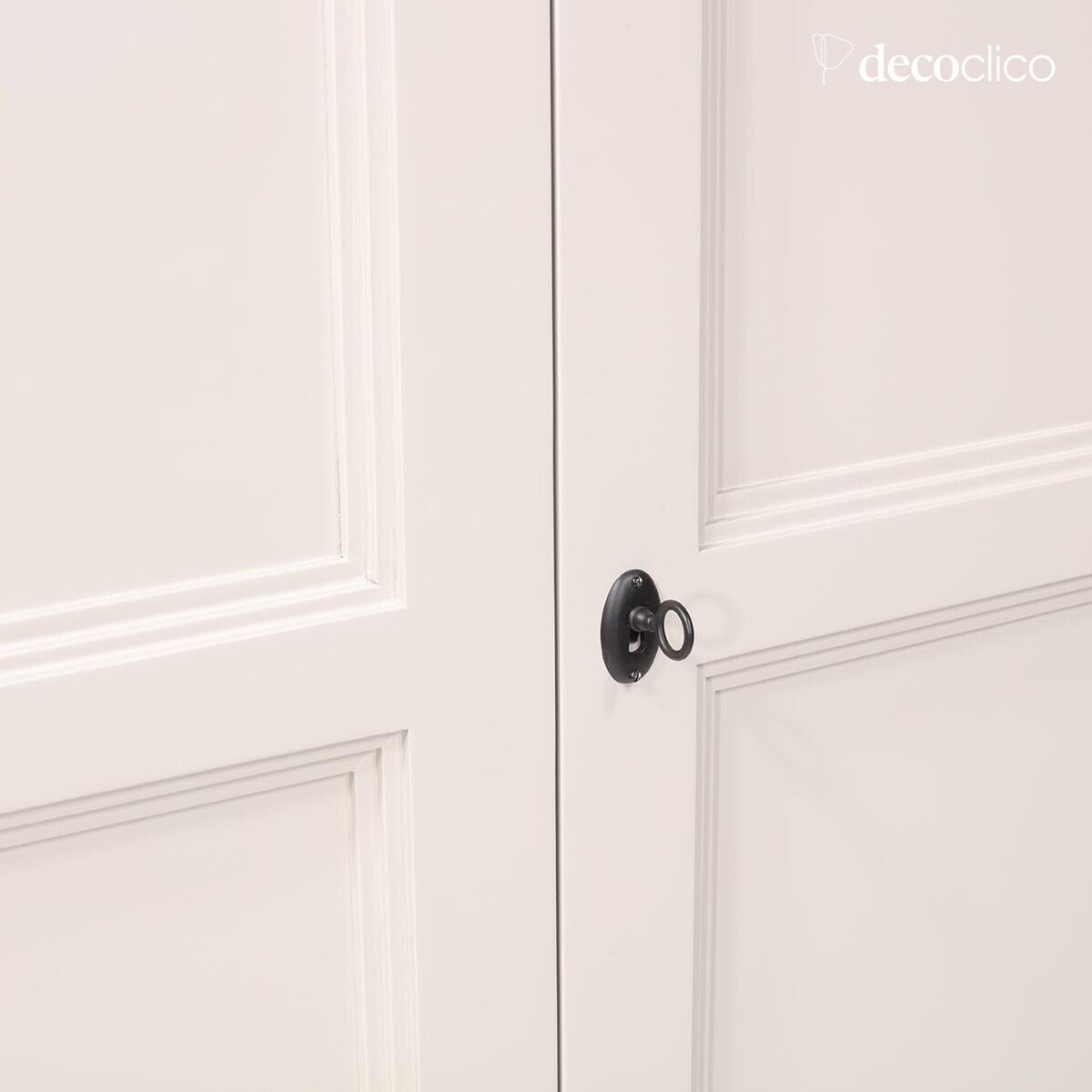 Low linen cupboard in light gray maritime pine Léandre