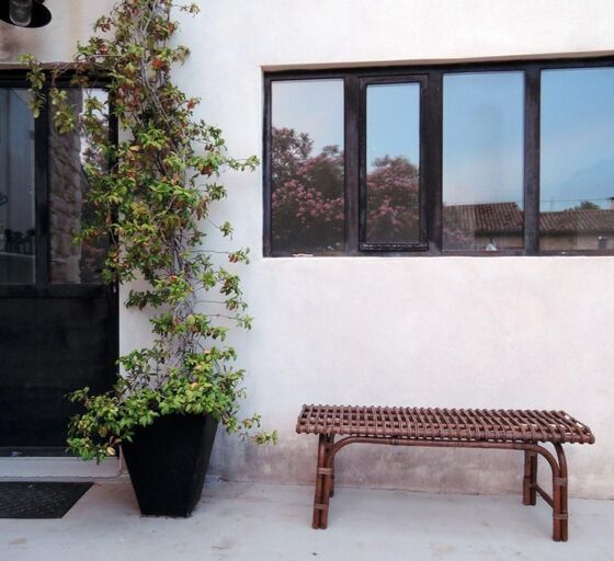 Banc en rotin naturel tressé | Decoclico