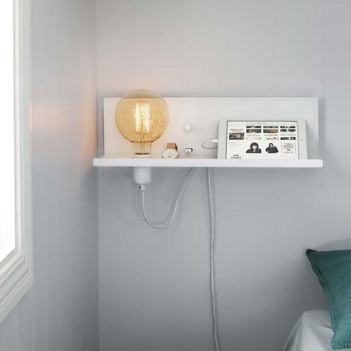 Applique bianca con mensola, Markslojd | Decoclico