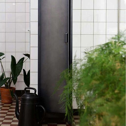 Armoire type vestiaire en métal vieilli 1 porte | Decoclico