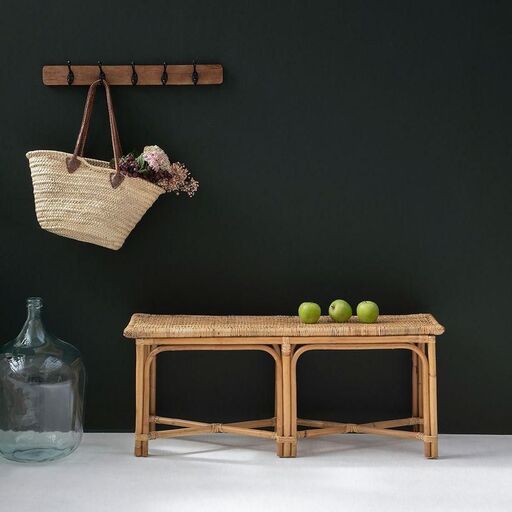 Banc en rotin naturel tressé | Decoclico