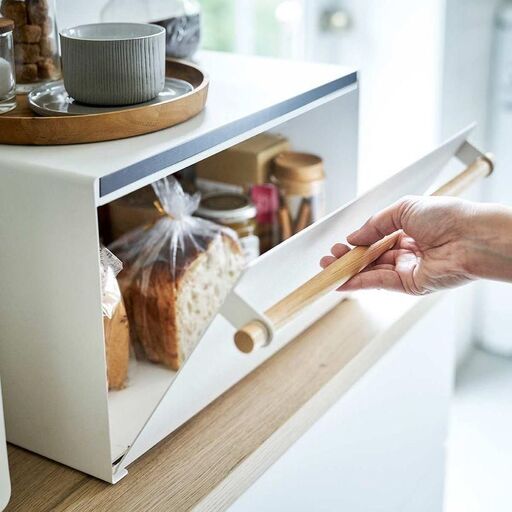 Scatola per il pane in acciaio e frassino naturale | Decoclico