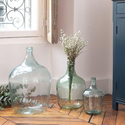 Bonbonne dame jeanne trasparente, Maison Tilleul | Decoclico