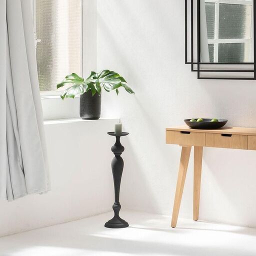 bougeoir métal noir | Decoclico