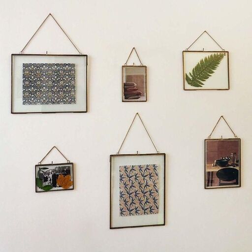 Cadre photo avec chaîne en verre et métal | Decoclico