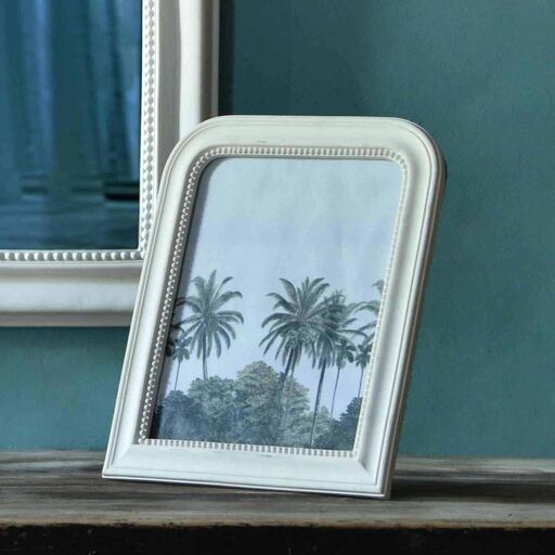 Cadre photo style trumeau blanc 31 x 26 cm Manderley | Decoclico