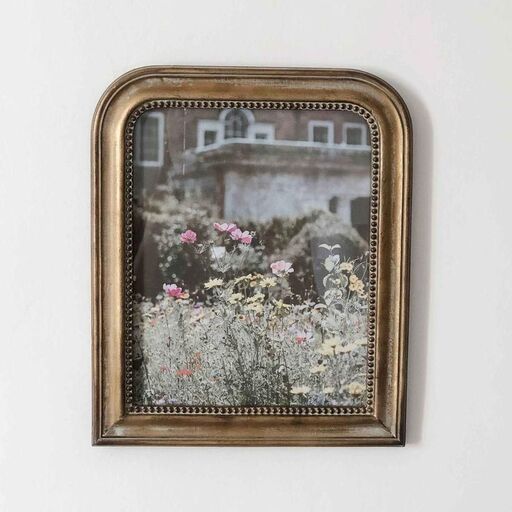 Cadre photo style trumeau doré 31 x 26 cm Manderley | Decoclico
