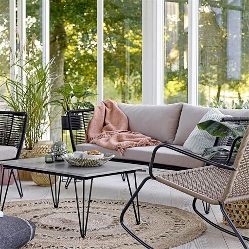 Divano da giardino in metallo | Decoclico