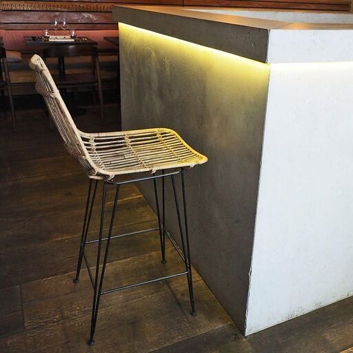 sedia da bar in rattan | Decoclico