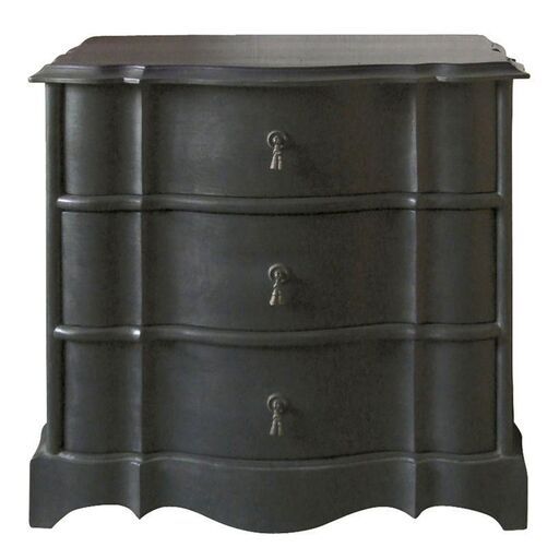 Commode en manguier et MDF noir 3 tiroirs Gaby | Decoclico