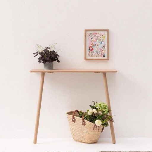 Consolle da parete in rovere naturale | Decoclico