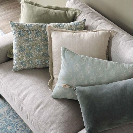 Coussin en coton imprimé | Decoclico