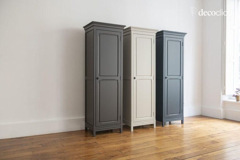 Armoire bonnetière 1 porte en pin maritime | Decoclico